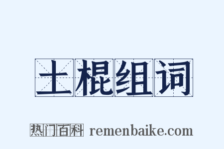 土棍组词是什么意思的图片
